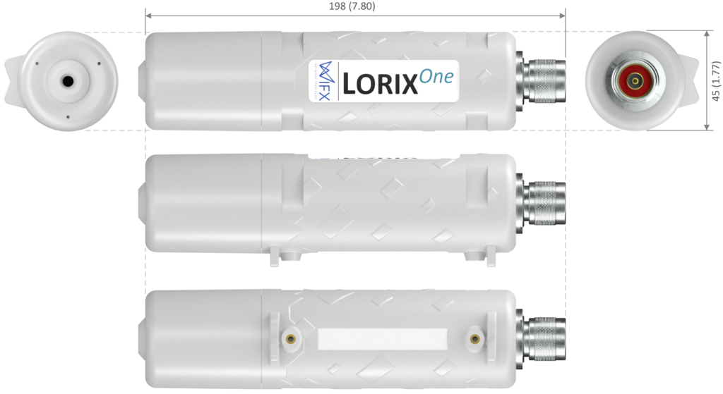 View of the LORIX One's dimensions